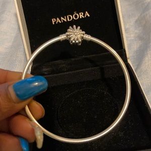 Sliver Pandora bangle